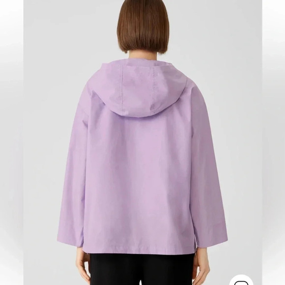 Eileen fisher Light Organic Cotton Nylon Popover Jacket - Picture 3 of 10